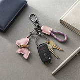 French Bulldog/Terrier Vegan Leather Keyring