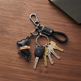 French Bulldog/Terrier Vegan Leather Keyring