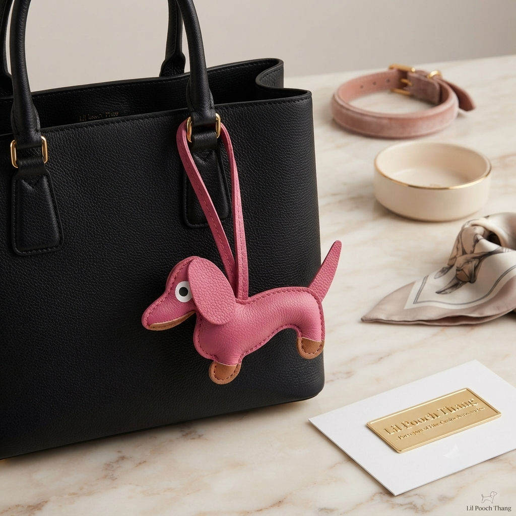 Sausage Dog Edition: The Luxe Pup Vegan Leather Bag Accessory