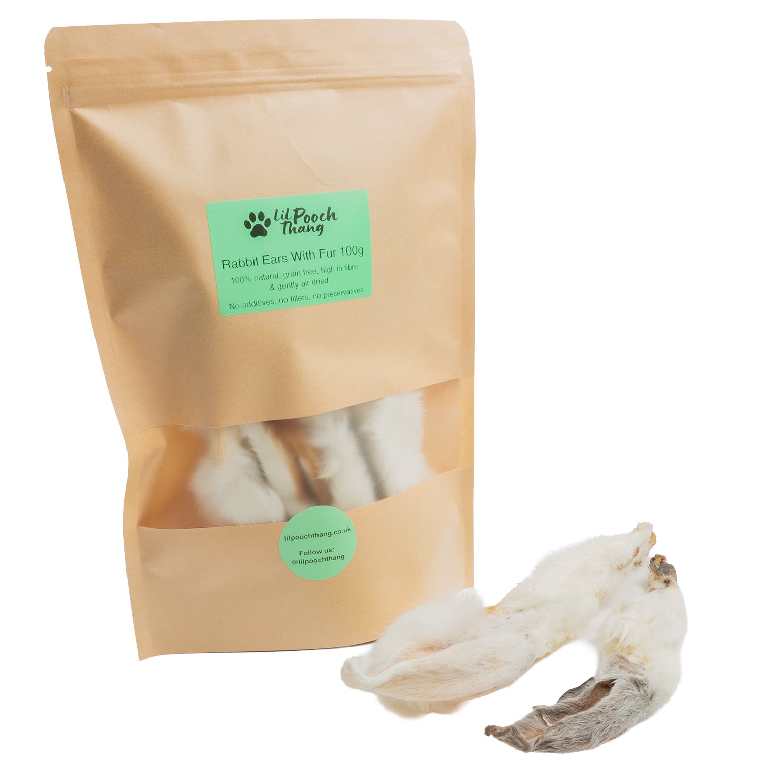 Rabbit Ears With Fur 100g
