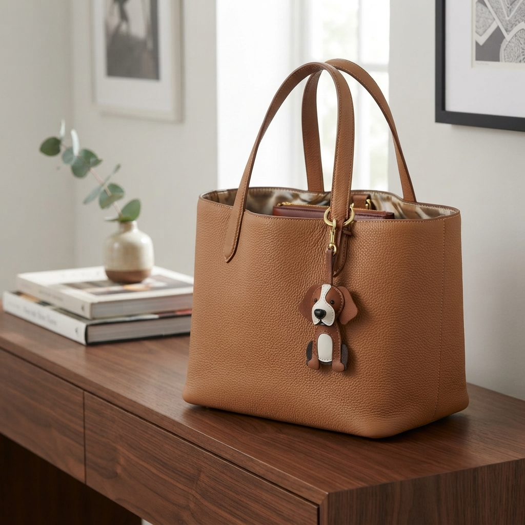 Collie, Labrador & Bichon Frise Edition: The Luxe Pup Vegan Leather Bag Accessory