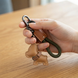 French Bulldog/Terrier Vegan Leather Keyring