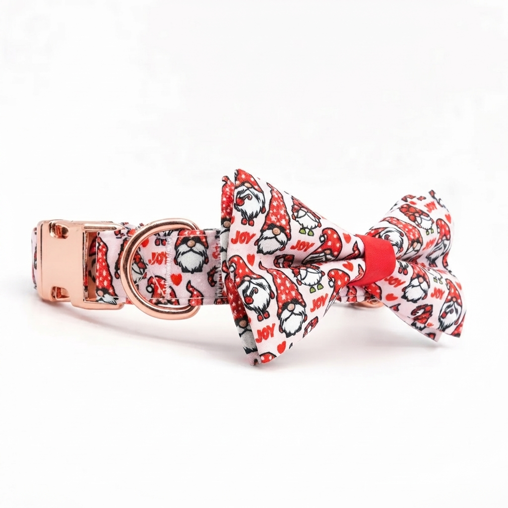The Jingle Bows Series: Christmas Dog Collar and Bow Tie Sets