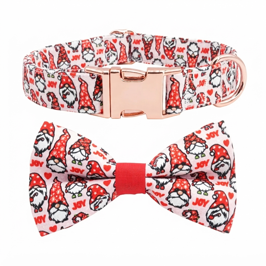 The Jingle Bows Series: Christmas Dog Collar and Bow Tie Sets