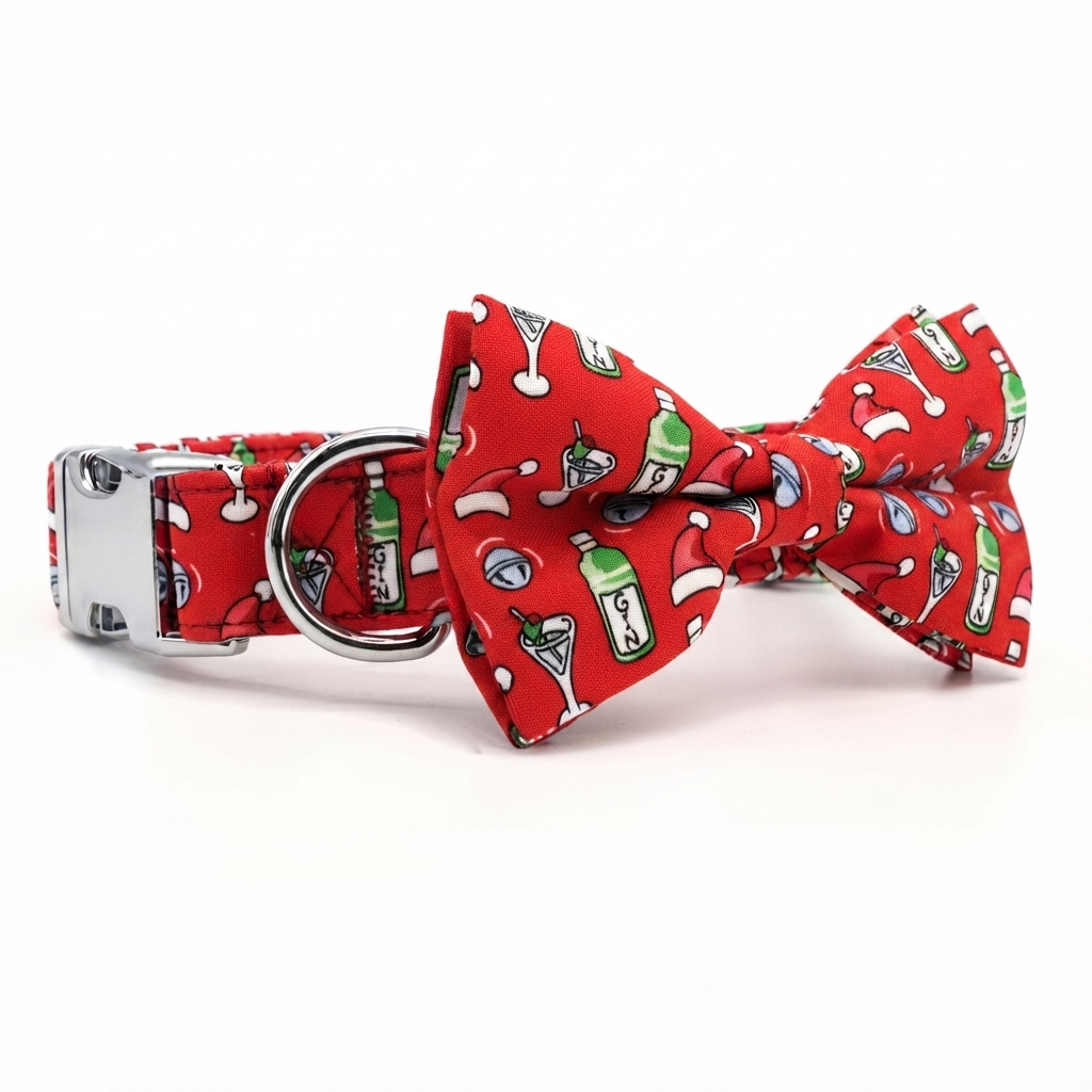 The Jingle Bows Series: Christmas Dog Collar and Bow Tie Sets