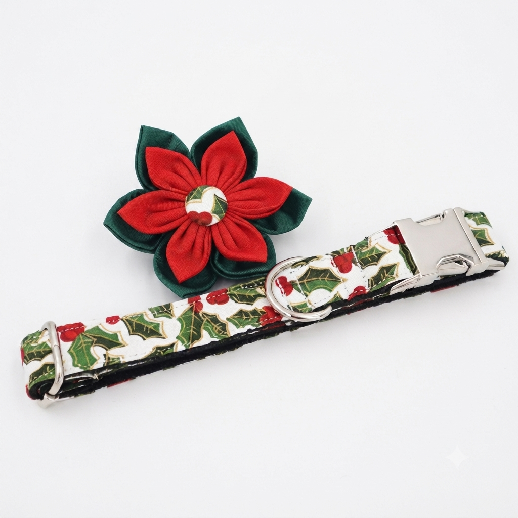 The Jingle Bows Series: Christmas Dog Collar and Bow Tie Sets