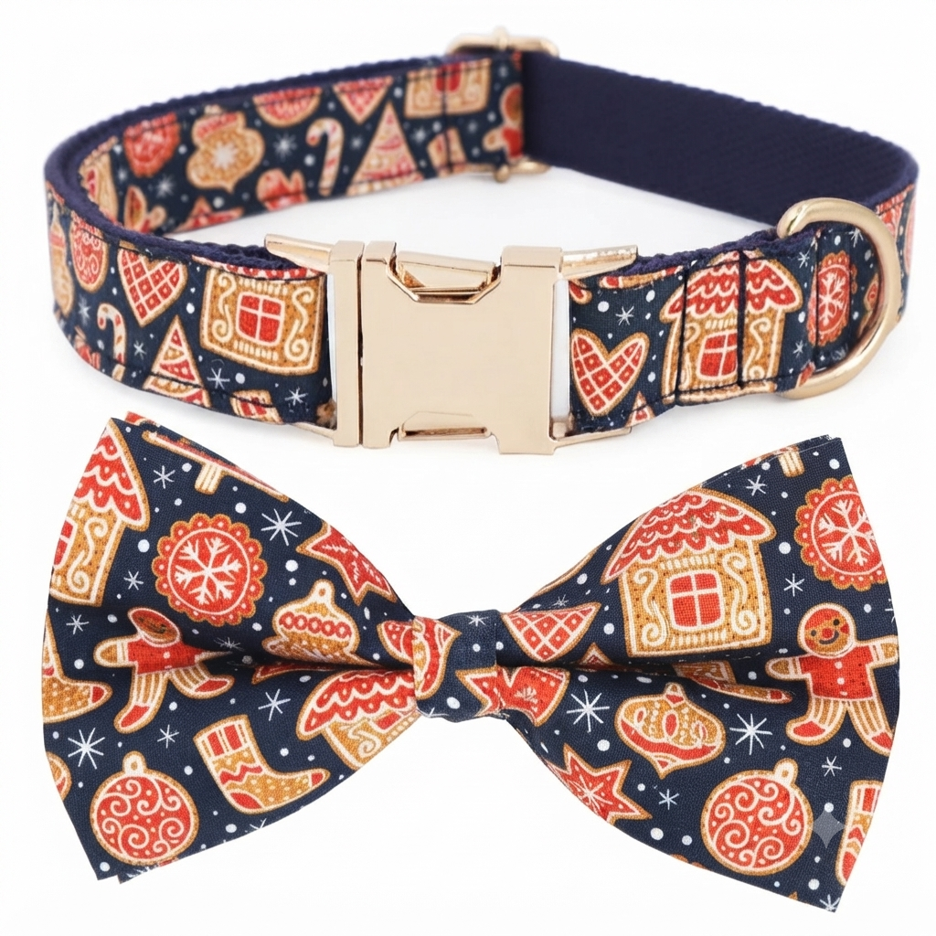 The Jingle Bows Series: Christmas Dog Collar and Bow Tie Sets