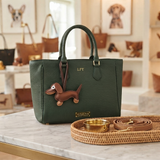Sausage Dog Edition: The Luxe Pup Vegan Leather Bag Accessory