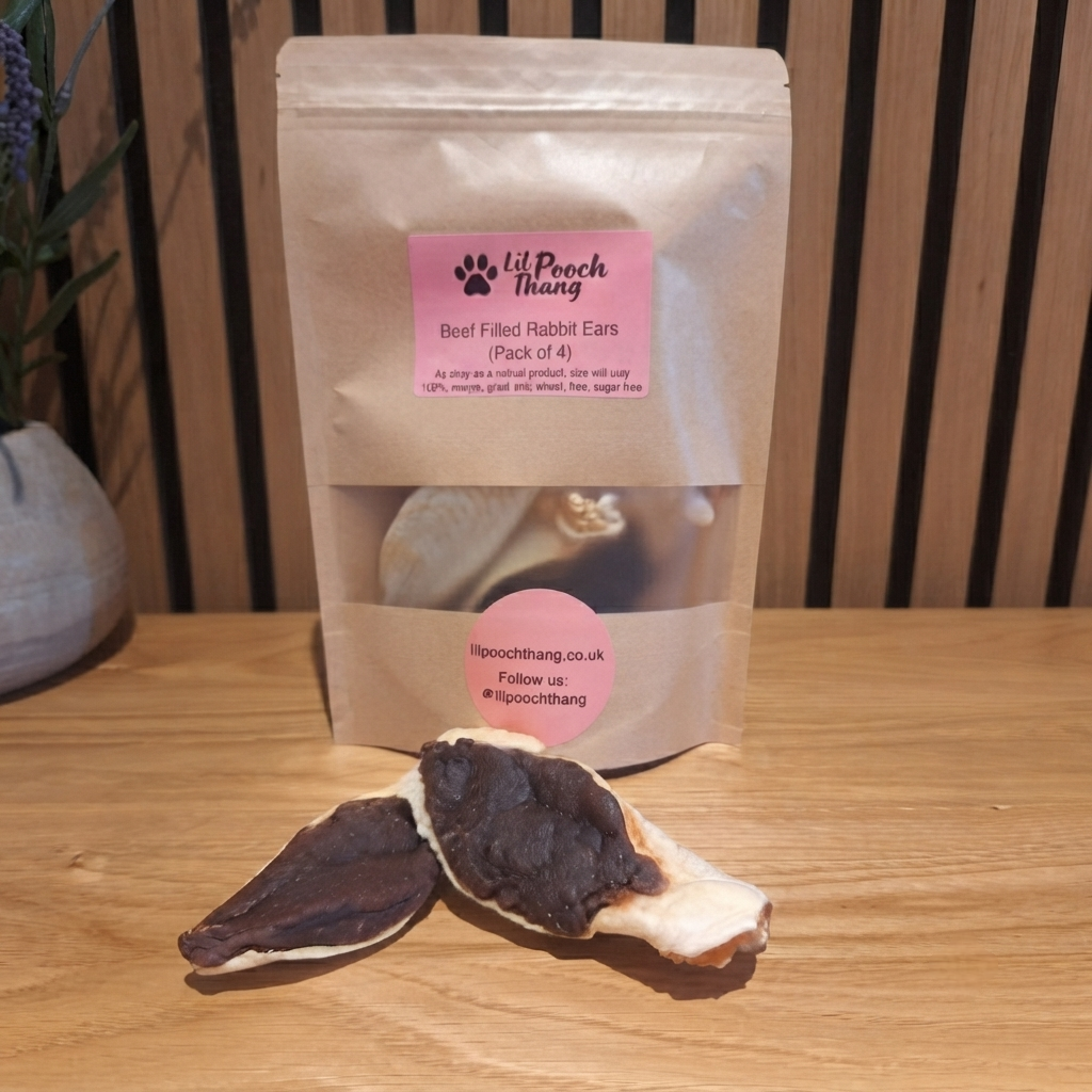 Beef Filled Rabbit Ears (Pack of 4)
