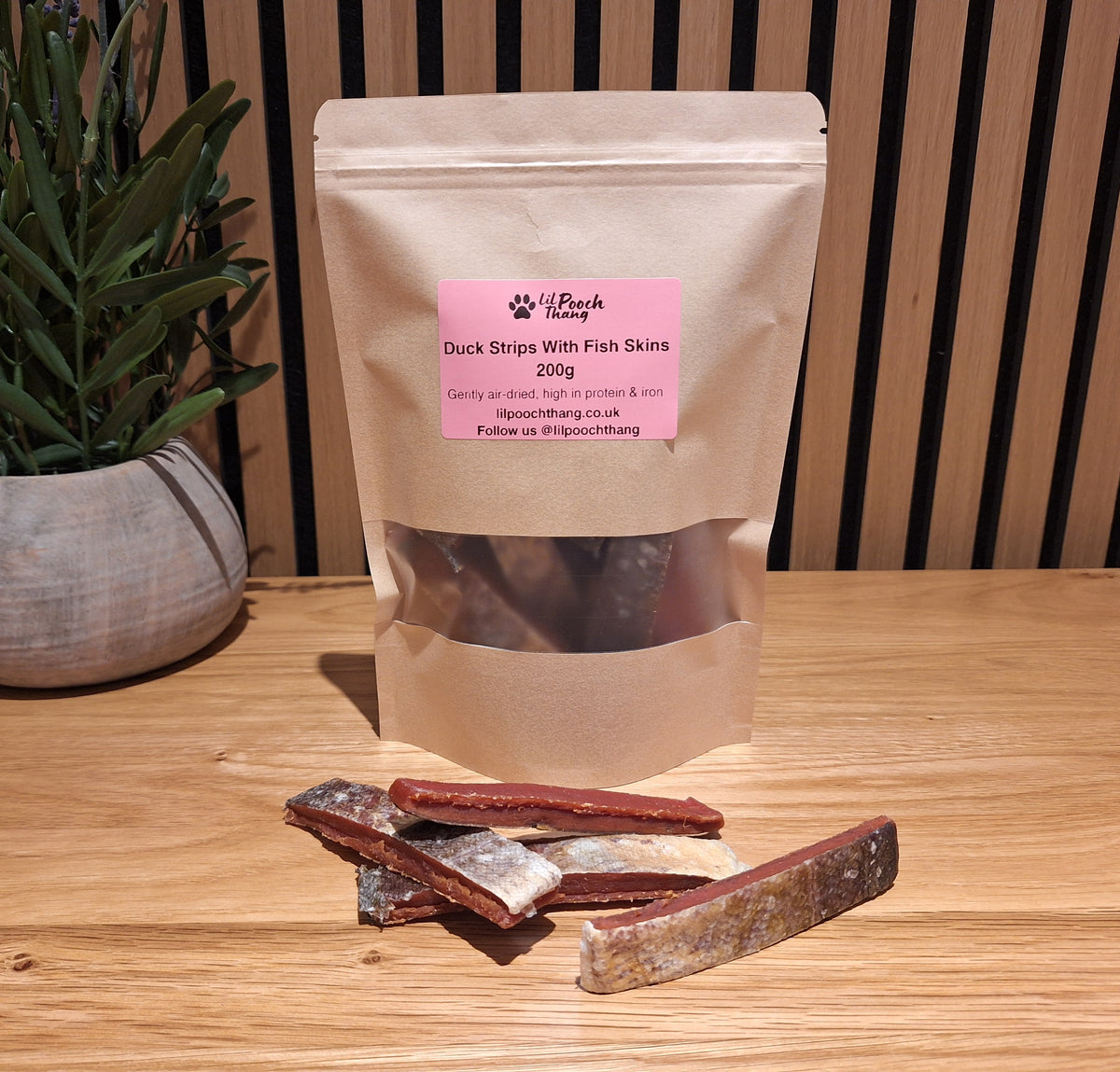 Duck Strips With Fish Skin 200g