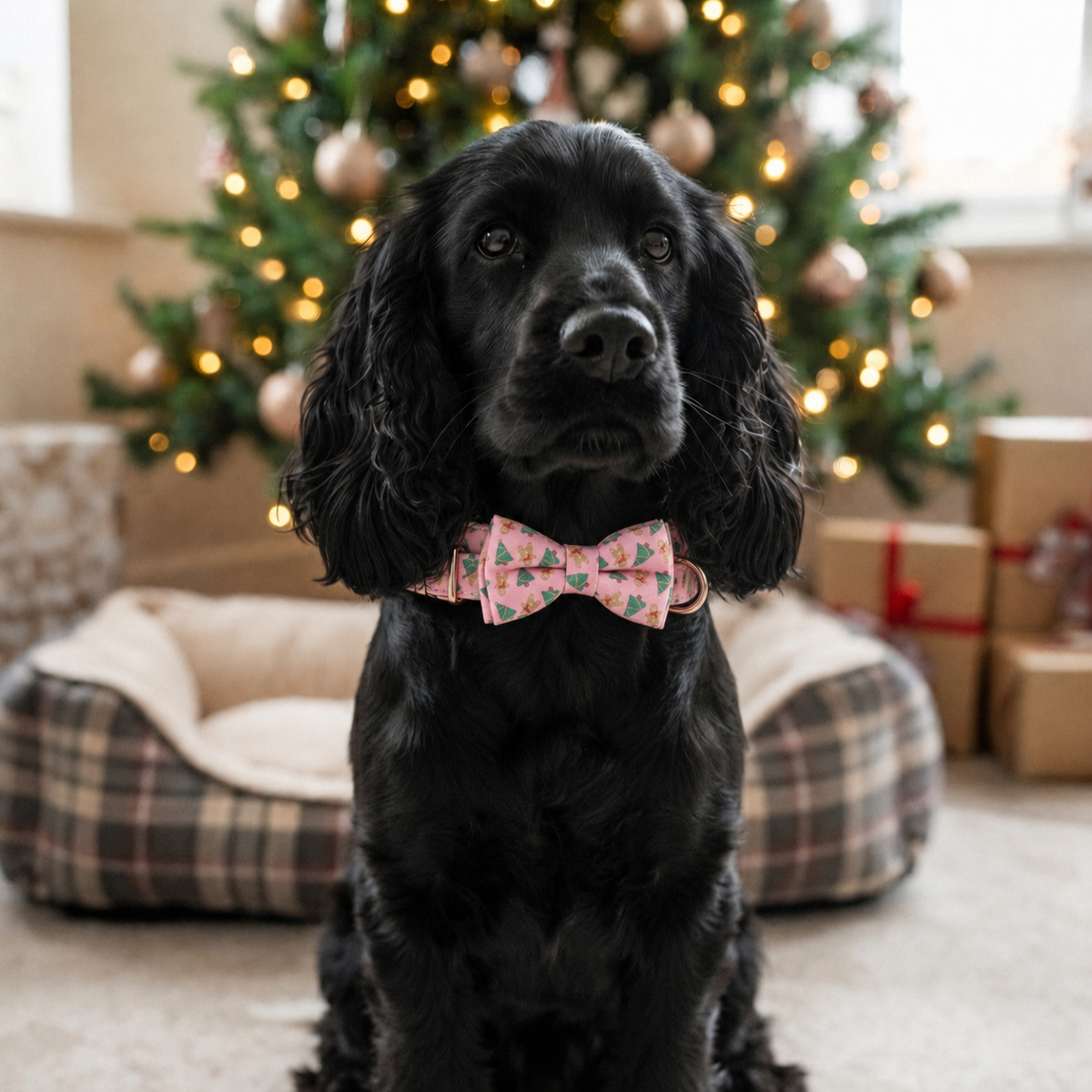 The Jingle Bows Series: Christmas Dog Collar and Bow Tie/Flower Sets