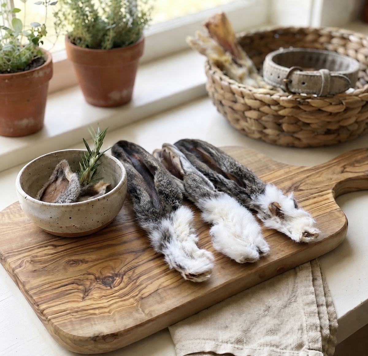 Rabbit Ears With Fur 100g