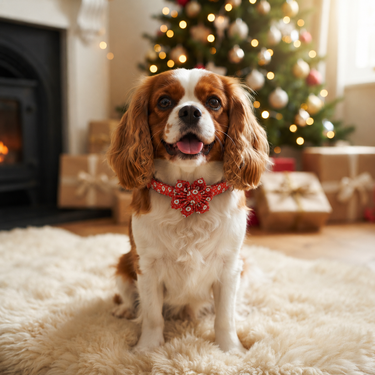 The Jingle Bows Series: Christmas Dog Collar and Bow Tie/Flower Sets