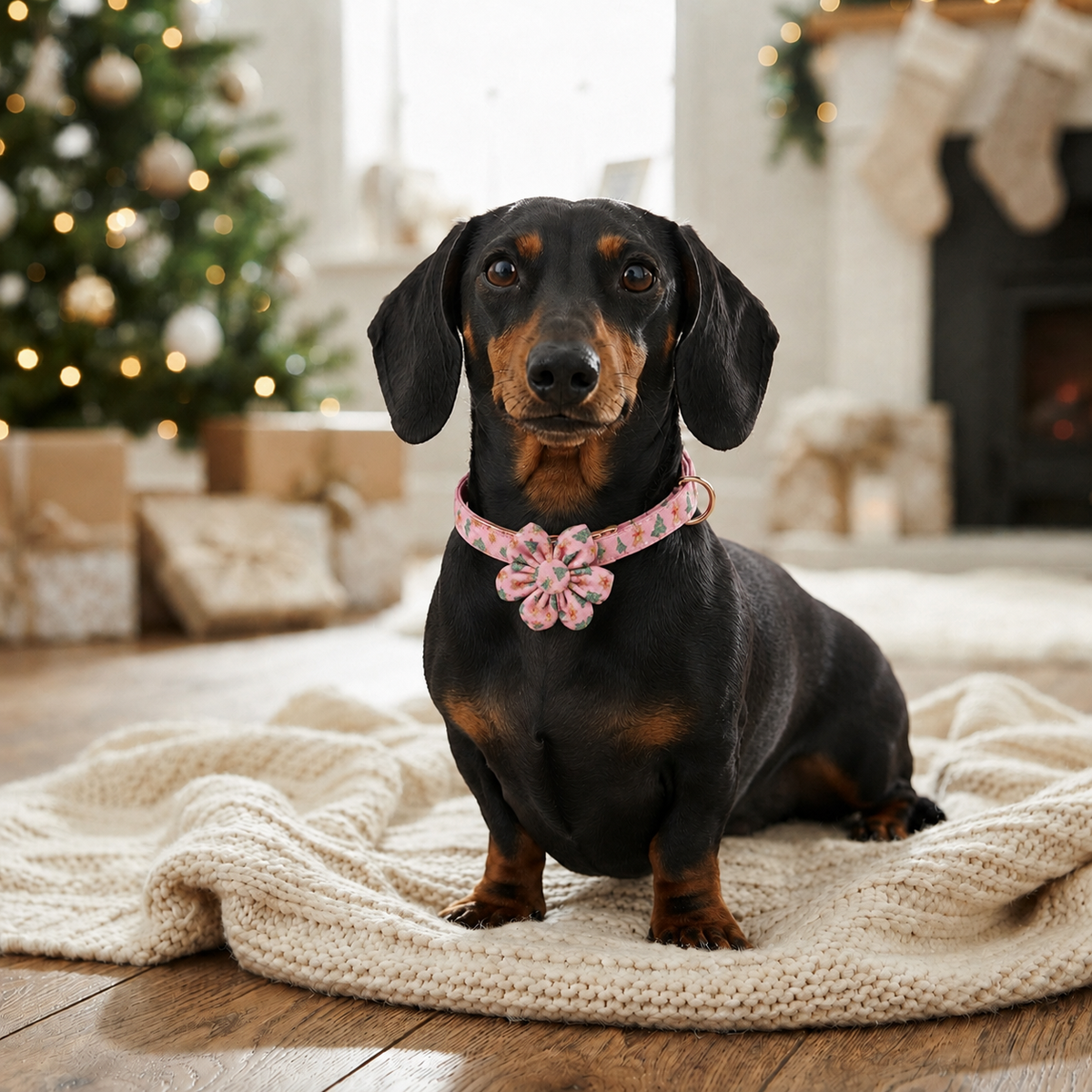 The Jingle Bows Series: Christmas Dog Collar and Bow Tie/Flower Sets