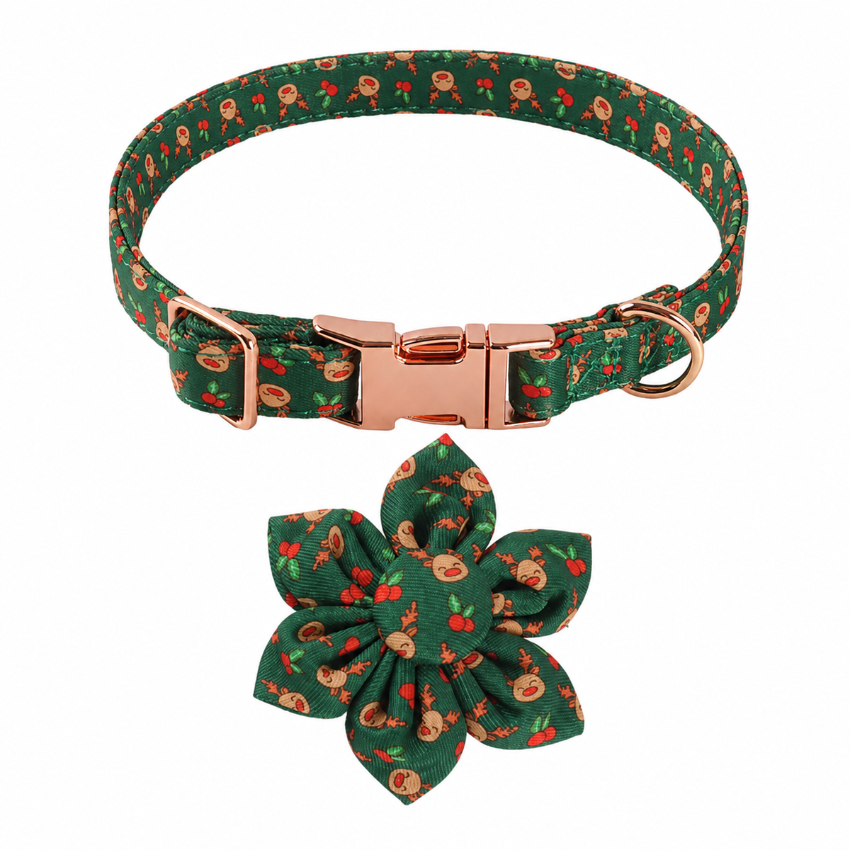 The Jingle Bows Series: Christmas Dog Collar and Bow Tie/Flower Sets